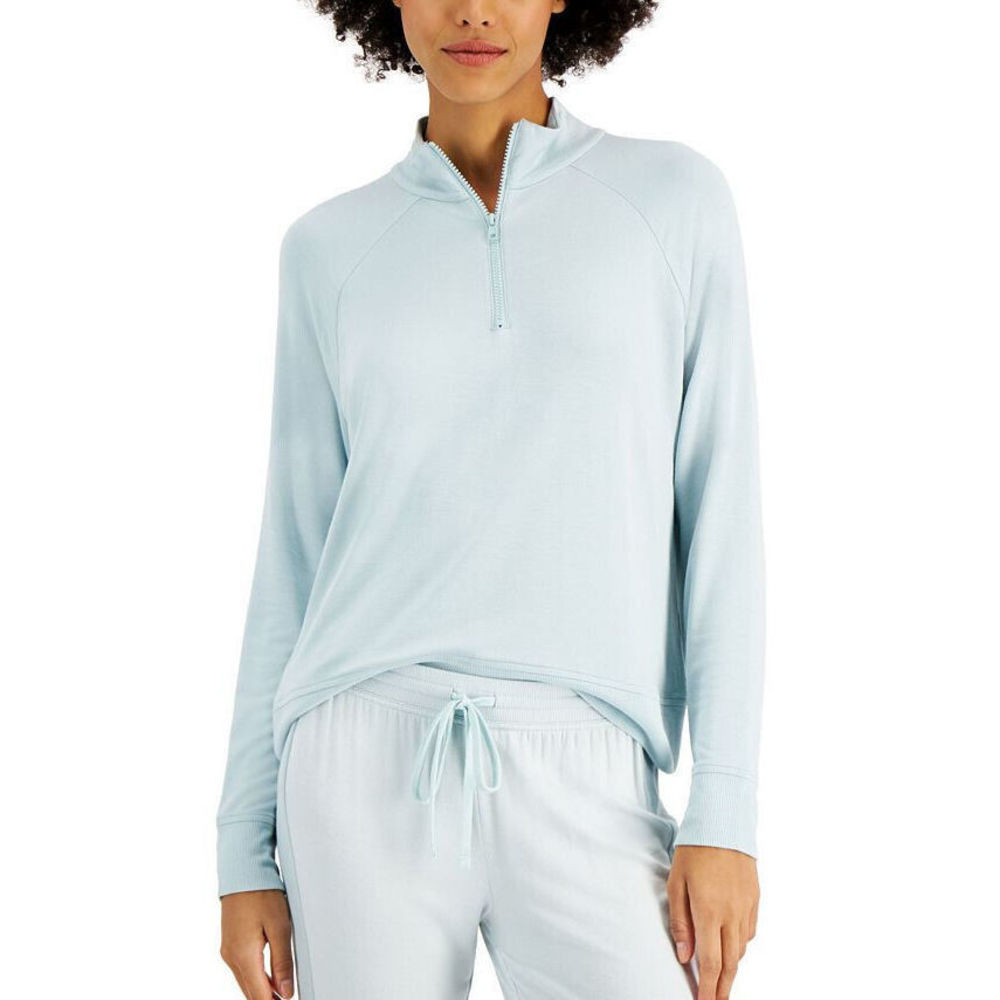 Alfani Womens Quarter-Zip Top Size Medium